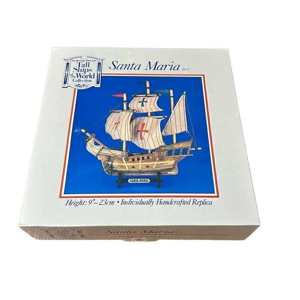 Heritage Mint Tall Ships Of The World Replica Santa Maria 9” 23 cm  SH11 New